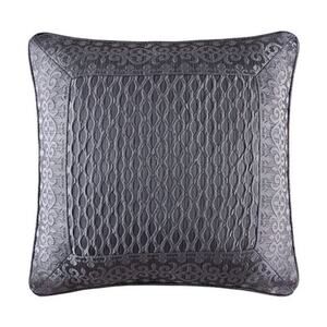 J. Queen New York Bohemia Large Throw Pillow Graphite Gray Square Bedroom Accent